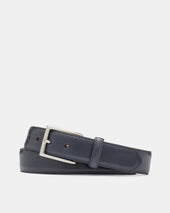Glazed Calf Belt In Leather