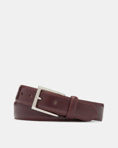 Glazed Calf Belt In Leather