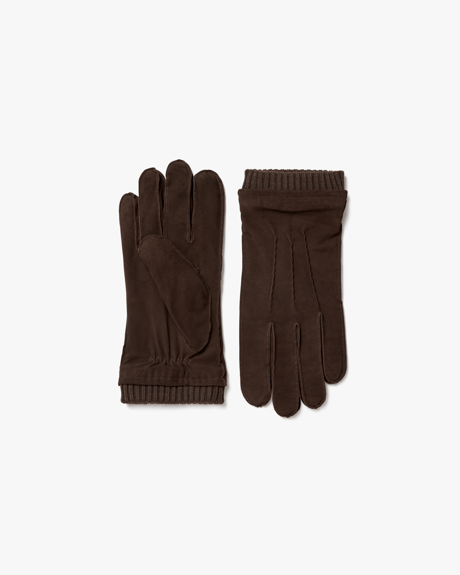 Gloves Dark Brown Suede