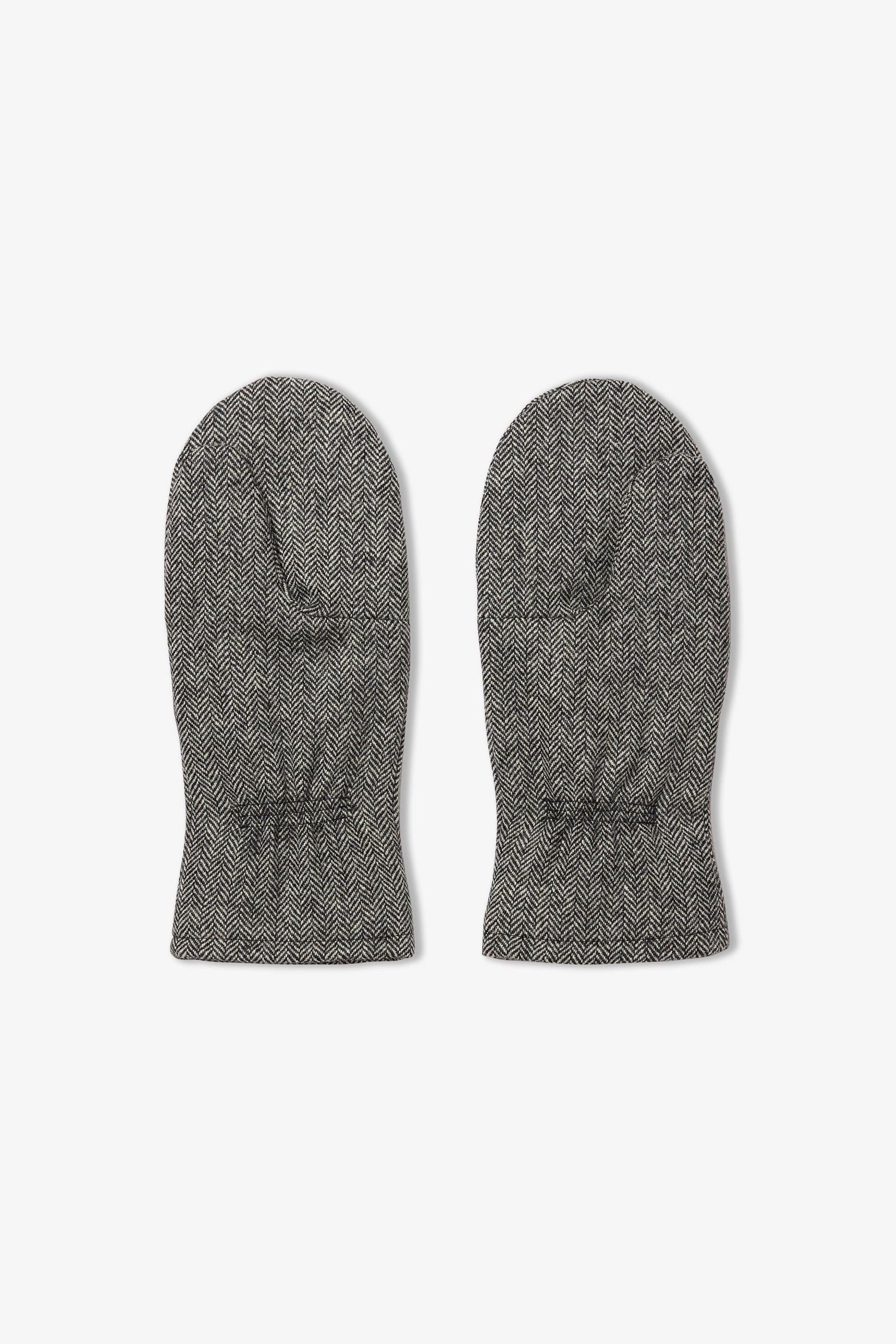 Wool Mittens Herringbone