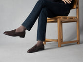 Grand Fleurus Penny Loafers In Dark Brown Noble Calf