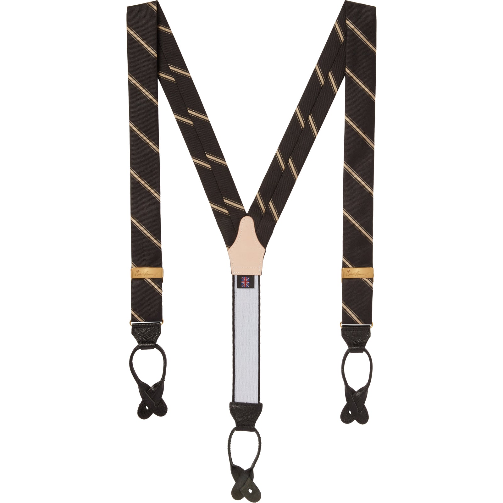 Gray S Inn Stripe Gold Silk Braces