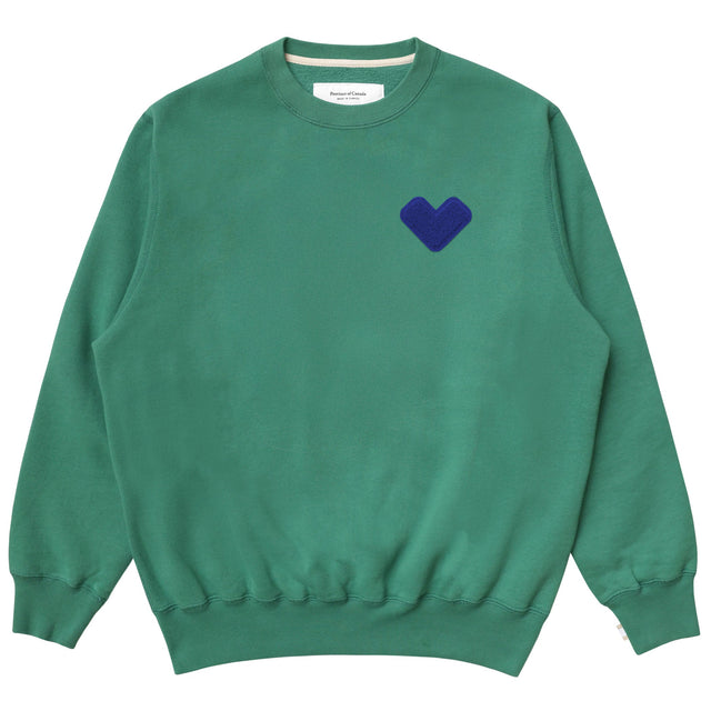Heart Sweatshirt Green - Unisex