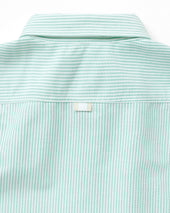 Oxford Stripe Shirt Green - Unisex