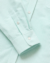 Oxford Stripe Shirt Green - Unisex