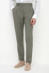 Green Soragna Trousers Made In Italy