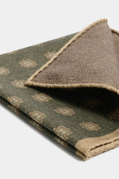 Green Fancy Pocket Square Made In Italy