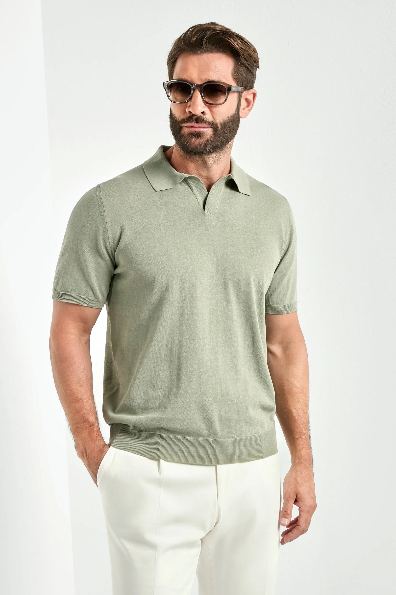 Green Polo Made In Italy