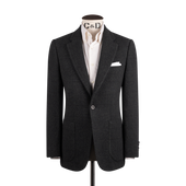 Single Breasted Notch Lapel Jacket in Green Glen Check