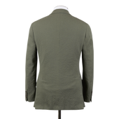 Single Breasted Notch Lapel Suit In Seersucker