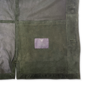 Worker Jacket In Green Suede