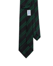 Green Black Regimental Stripe Tie