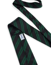 Green Black Regimental Stripe Tie