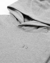 Flag Fleece Hoodie Heather Grey Unisex