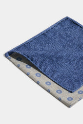 Grey Fancy Pocket Square Made In Italy