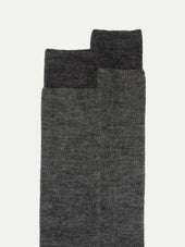 Grey Micro Fancy Short Socks Made In Italy