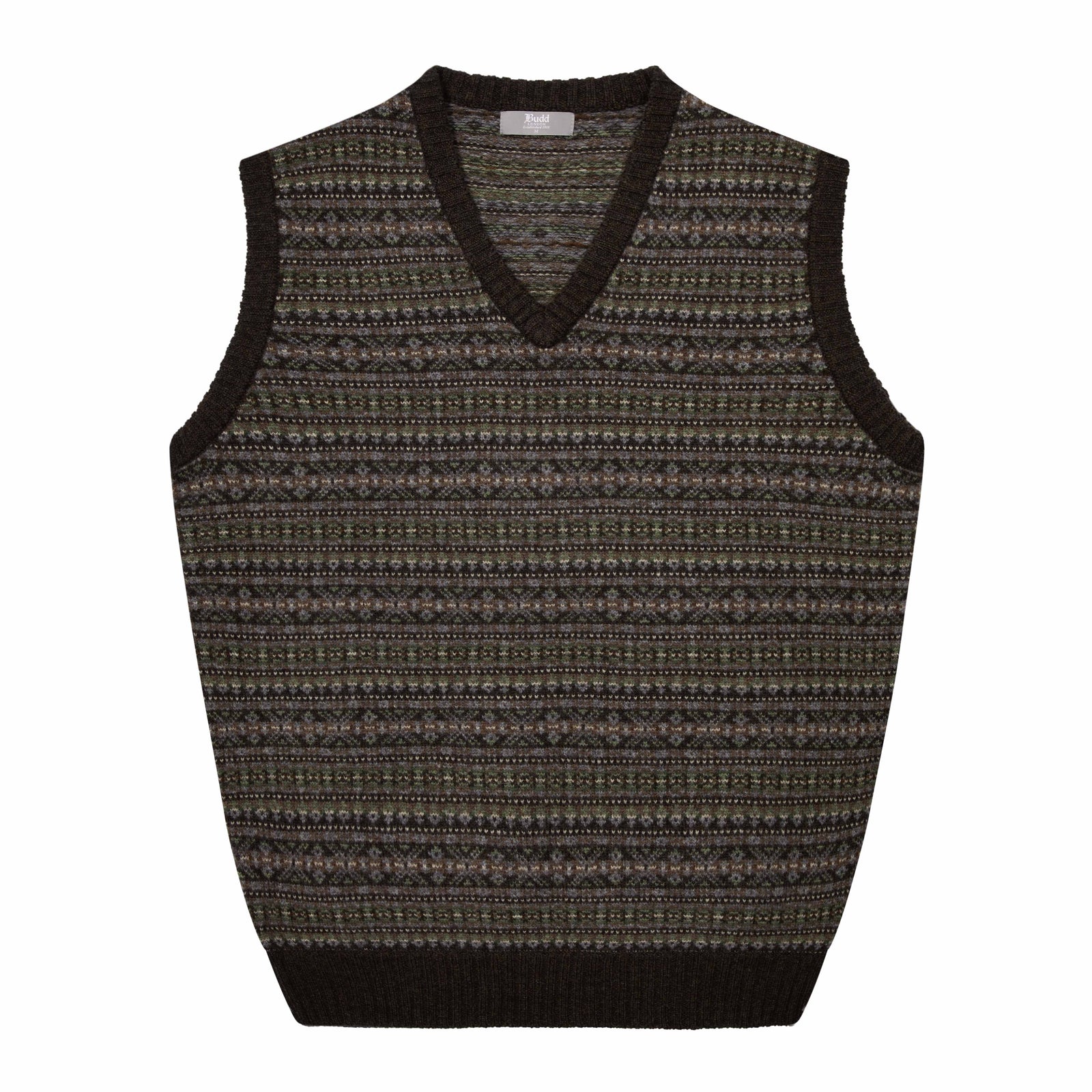 Fairisle Knitted Vest In