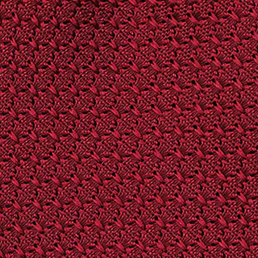 Grenadine Garza Grossa Bespoke Tie Cherry