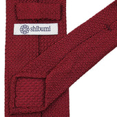 Grenadine Garza Grossa Bespoke Tie Cherry