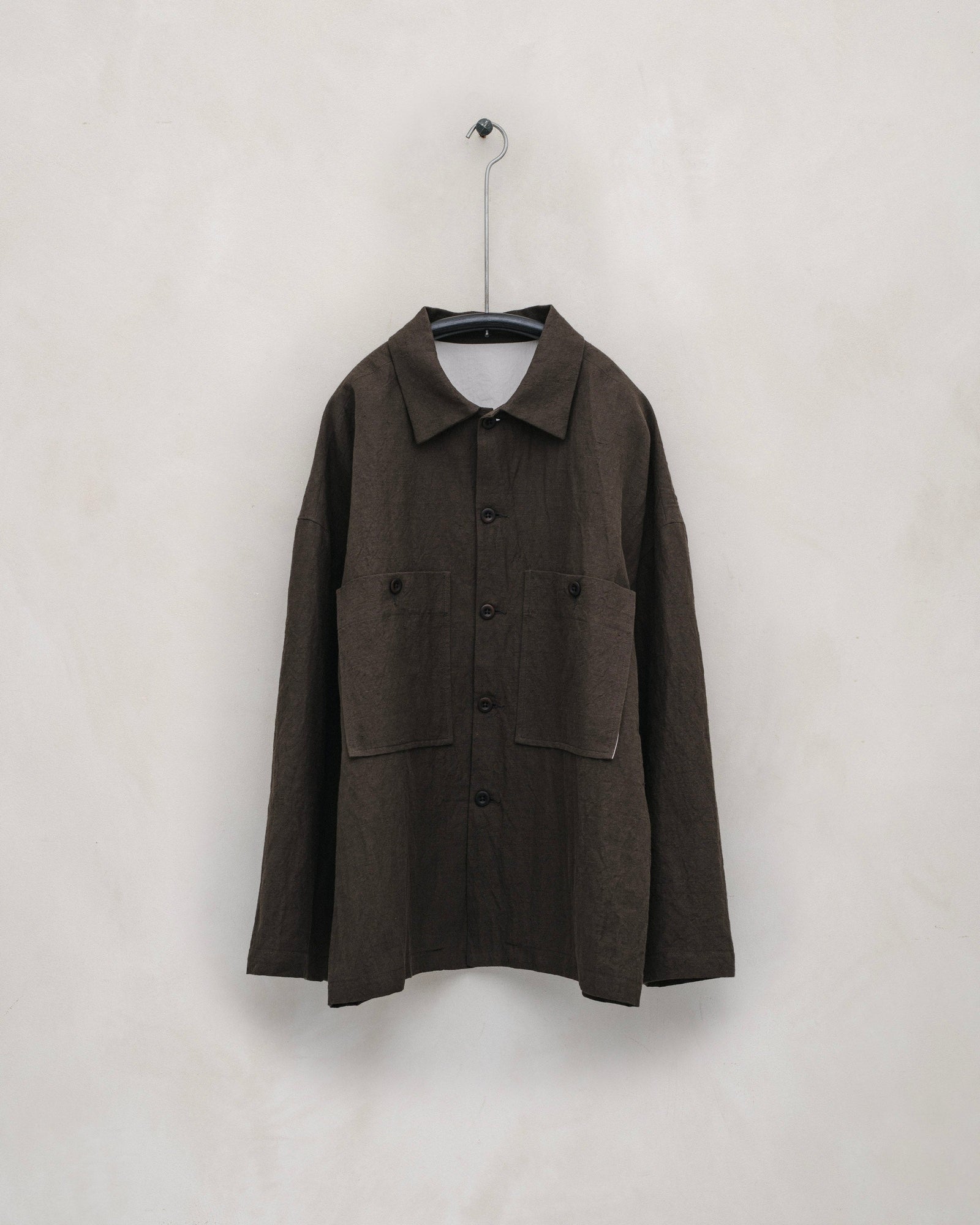 Field Shirt Two - Organic Cotton/Hemp Twill, Anthracite