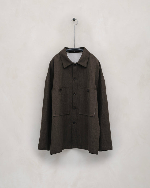 Field Shirt Two - Organic Cotton/Hemp Twill, Anthracite