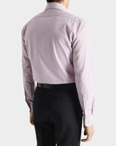 Chemise Col Large En Popeline De Coton Supima Lilas
