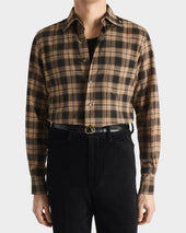 Ceinture Fine En Cuir De Veau Foulonn Brillant Noir