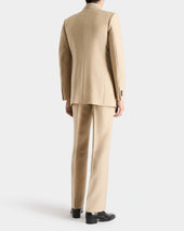 Costume Crois En Laine Et Mohair De Chevreau Beige