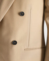 Costume Crois En Laine Et Mohair De Chevreau Beige