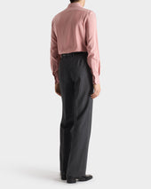 Costume Crois En Serg De Laine Anthracite Rayures Grises
