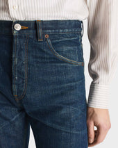 Jean Droit En Denim De Coton D Lav