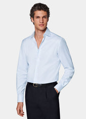 Striped Widespread Collar Shirt