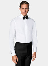 Twill Tailored Fit Tuxedo Shirt