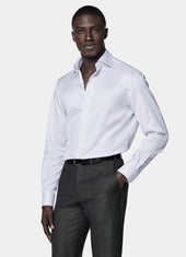 Striped Widespread Collar Shirt