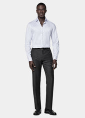 Striped Widespread Collar Shirt