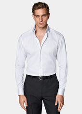 Striped Widespread Collar Shirt