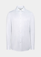 Striped Widespread Collar Shirt