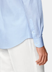 Striped Widespread Collar Shirt