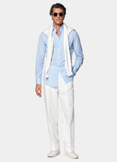 Striped Widespread Collar Shirt