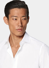 Striped Widespread Collar Shirt