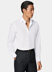 Striped Widespread Collar Shirt