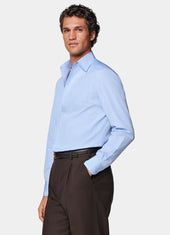 Striped Widespread Collar Shirt