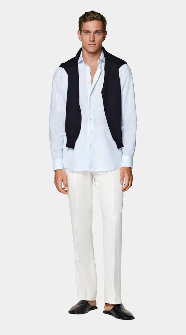 Light Blue Linen Shirt