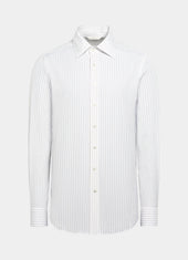 Striped Point Collar Shirt