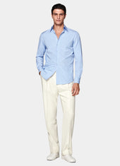 Striped Point Collar Shirt