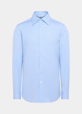 Striped Point Collar Shirt