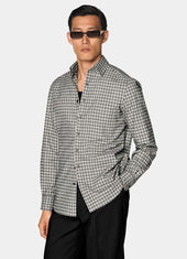 Checked Cotton Flannel Shirt