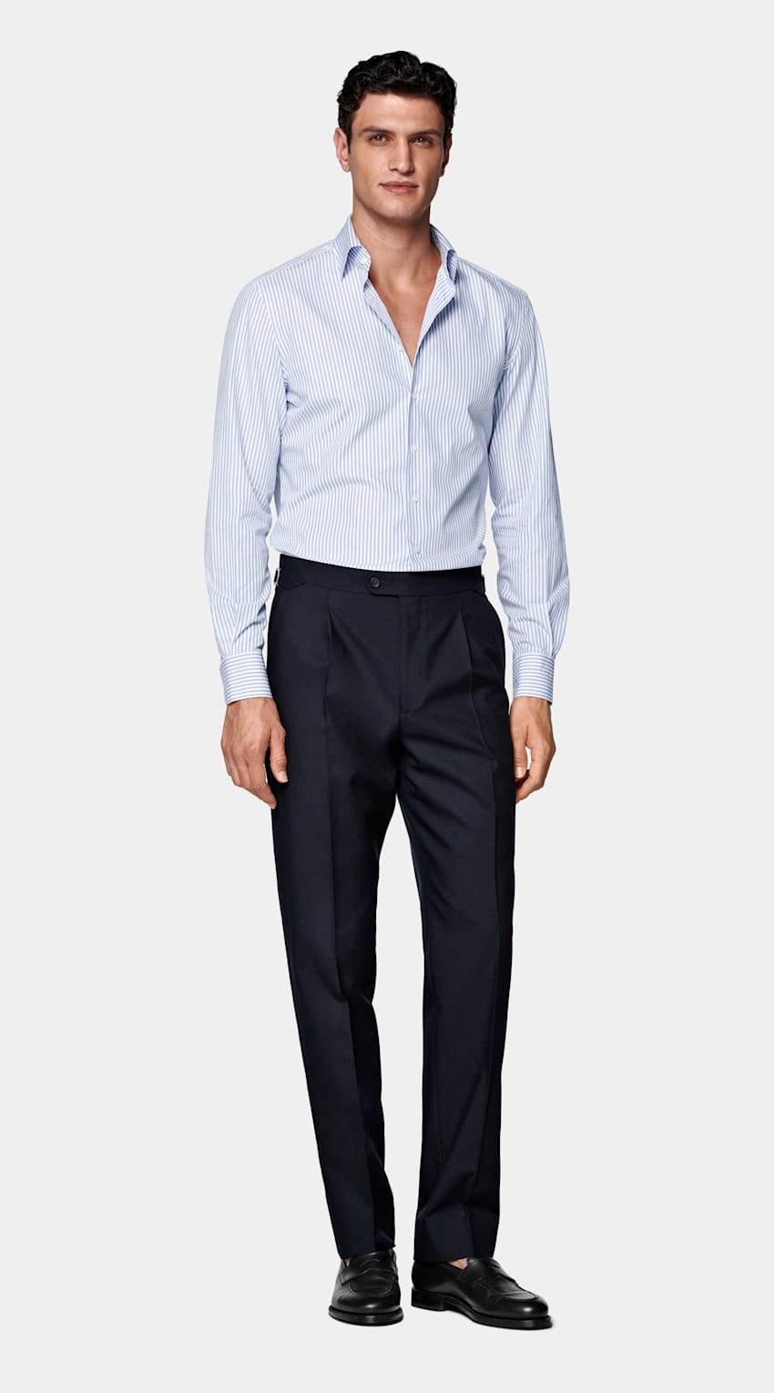 Striped Classic Collar Shirt