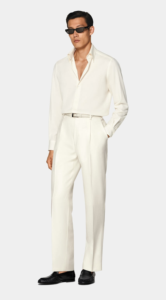 Off-White Wool Shirt