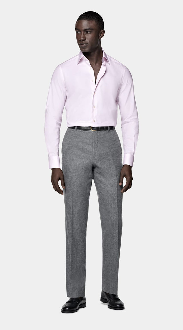 Pink Classic Collar Shirt
